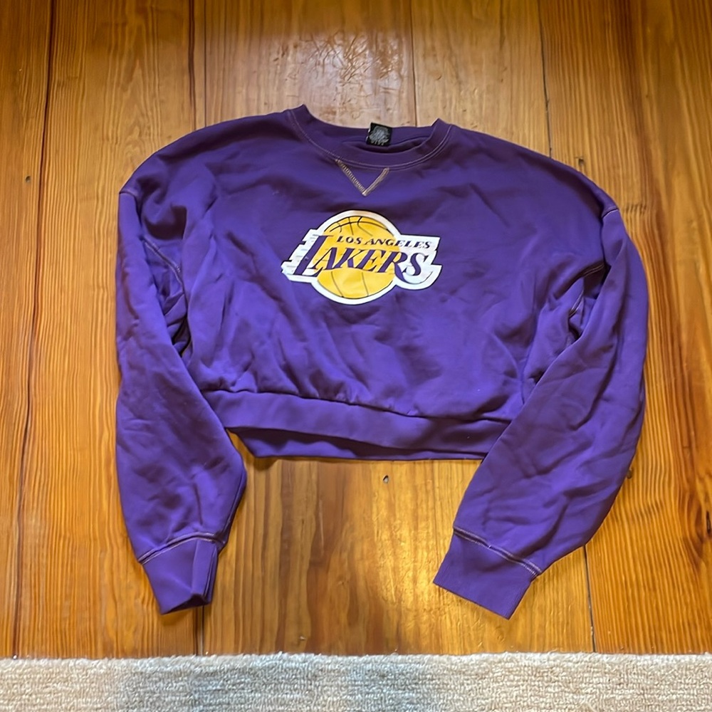 LA Lakers NBA cropped sweatshirt size M